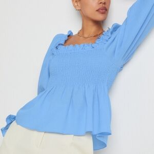EPHEMERA Pacific Valentina Smoked Babydoll Blouse